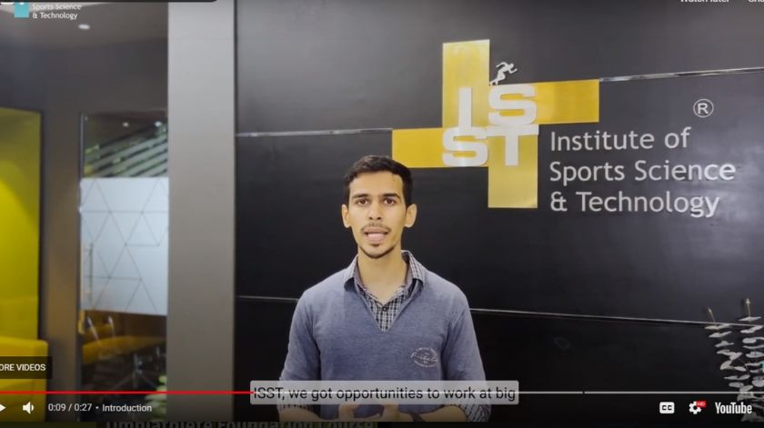 student testimonial for sports course